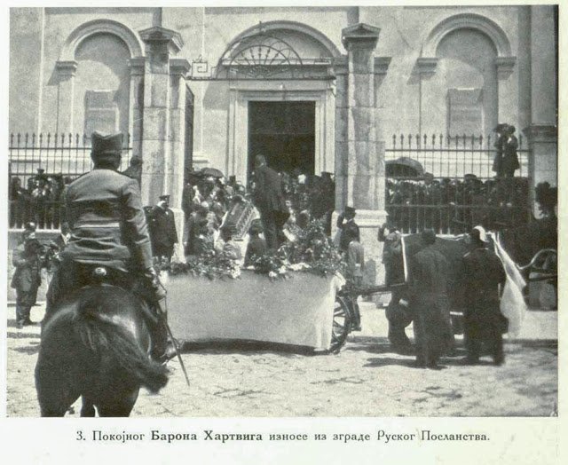 Baron v. Hartwig's body is removed from the Russian Legation