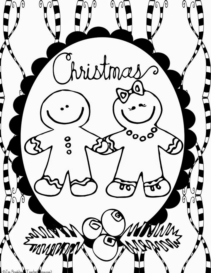 Teacher Karma FREE Christmas Doodle Coloring Pages