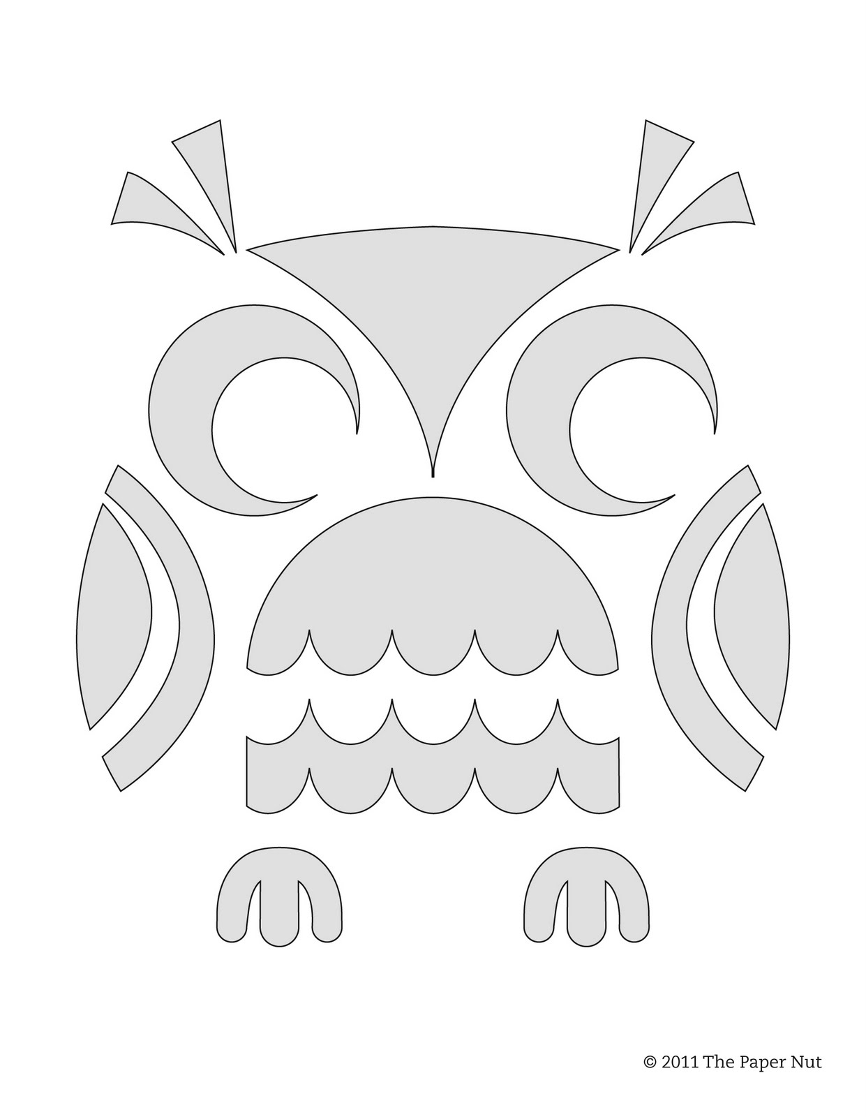 Owl Pumpkin Carving Template #Halloween