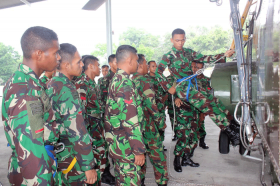 Latihan Pendahuluan “Manyar Indopura” Yonko 462 Paskhas