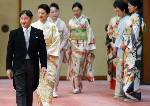 Crown Prince Akishino, Crown Princess Kiko, Princess Mako, Princess Kako and other members of the Imperial Family