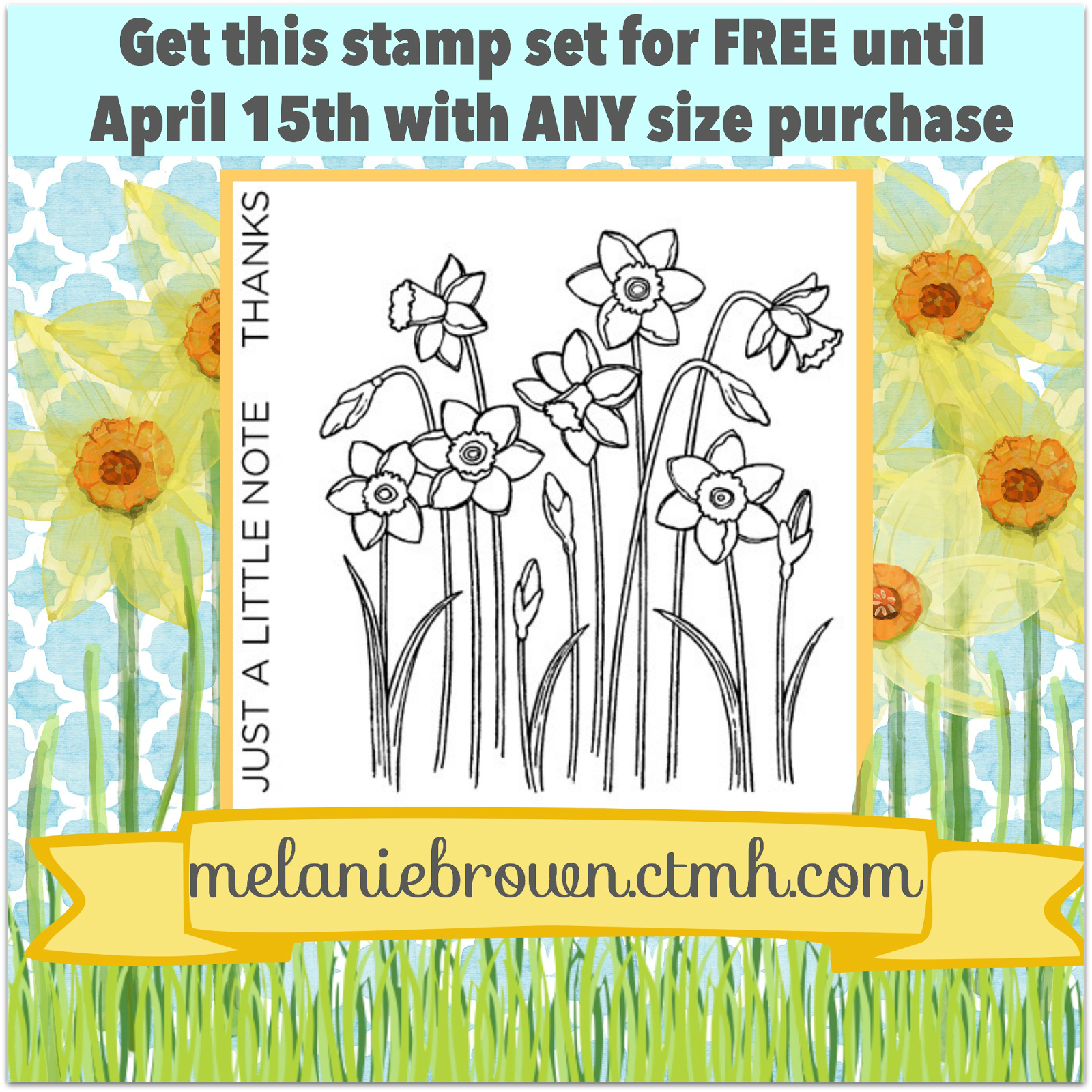 Free Daffodil stamp set