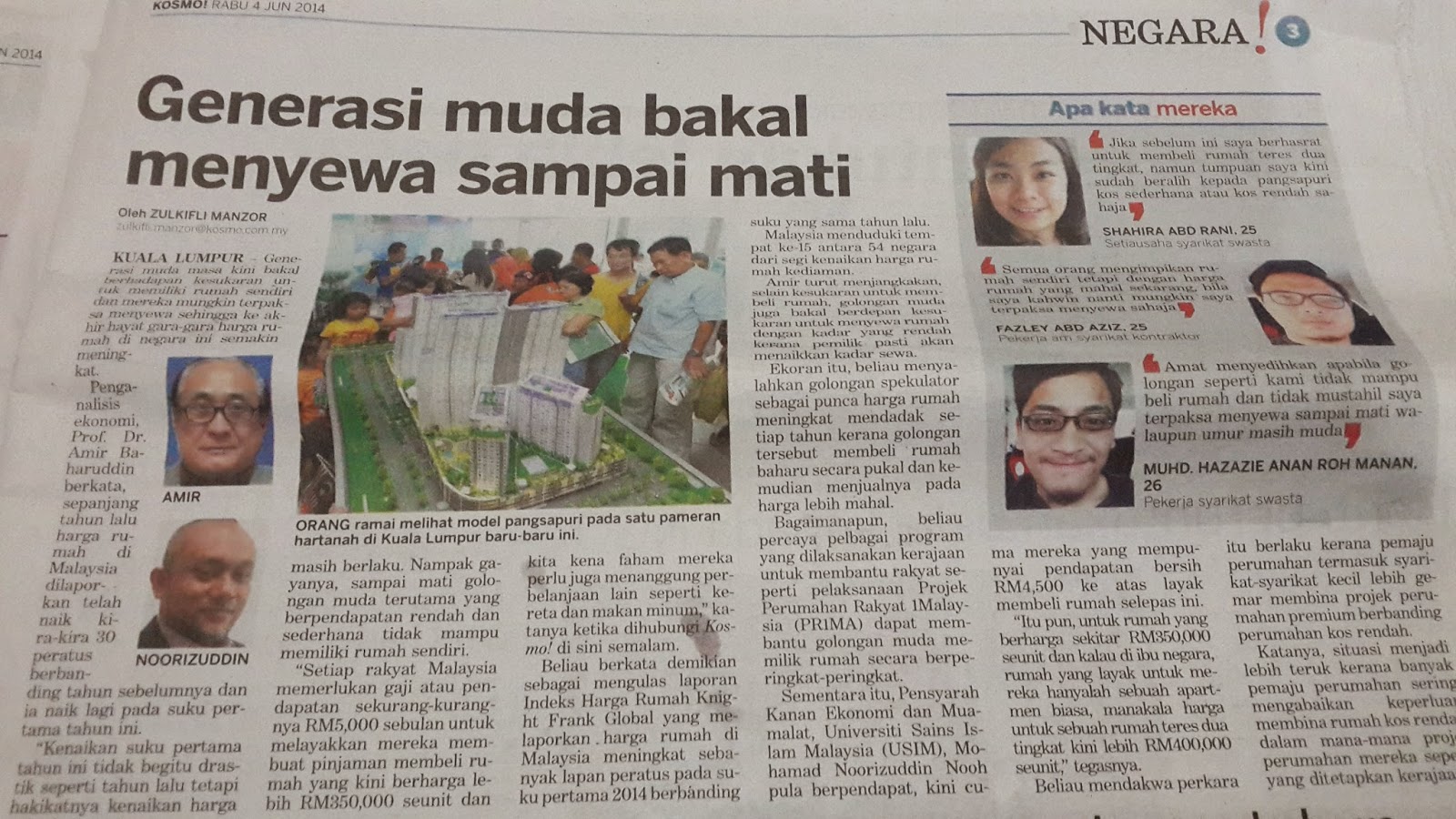 Generasi Menyewa Rumah sampai mati