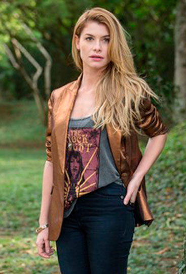 Diana (Aline Moraes) Rock Story figurino Diana Rock Story figurino
