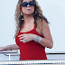 Mariah Carey shows off incredible figure as she she holidays on board luxury yacht in Capri with her billionaire fiancé James Packer