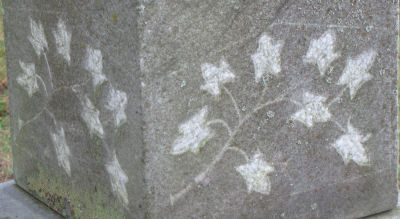 detail on gravestone