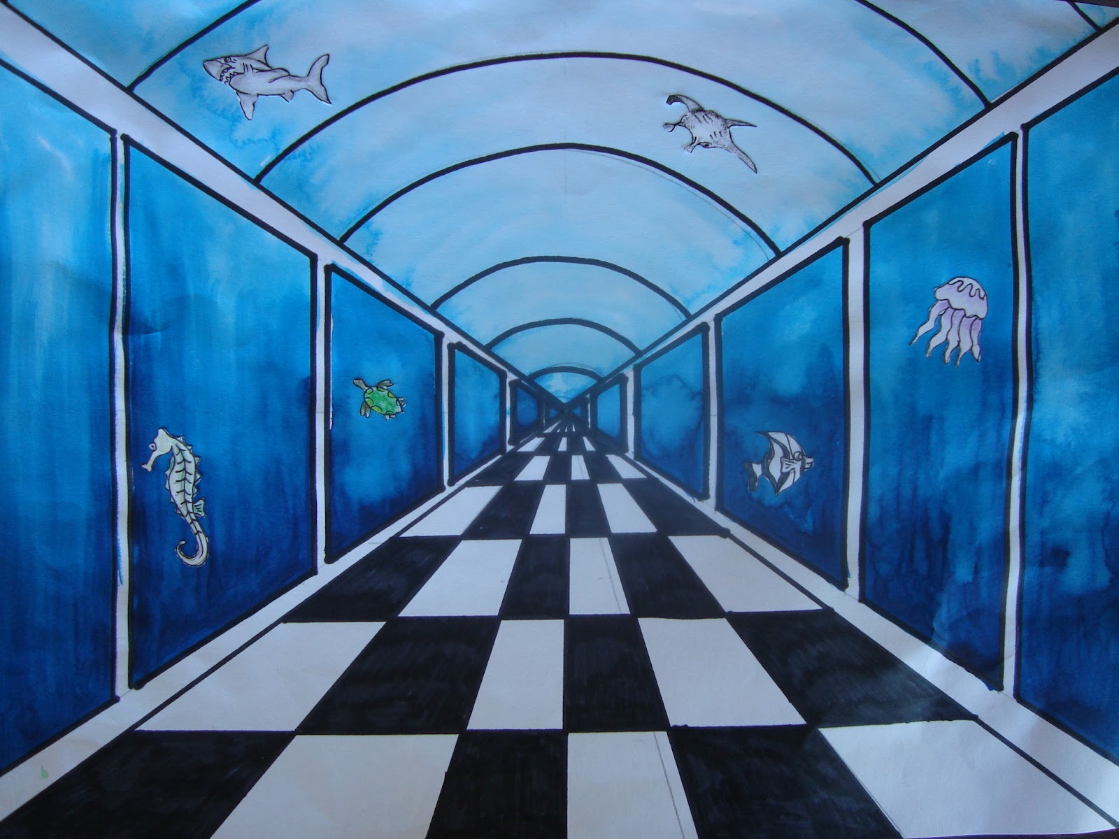 Once upon an Art Room: Perspective Aquariums