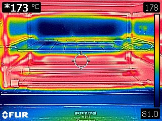 BT2600 thermal image shortly after reflow