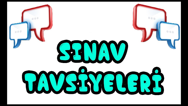 İlk Defa Sınava Gireceklere Tavsiyeler tyt tavsiyeleri