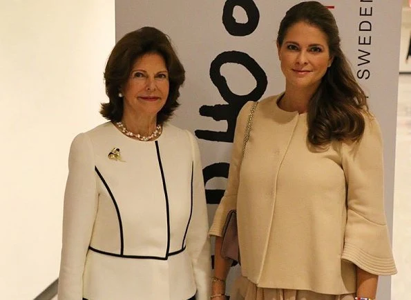 Achieving the Sustainable Development Goals for Children: Collective Actions and Innovative Solutions seminar in NYC. Princess Madeleine wore Dorothee Schumacher coat
