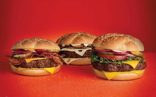 Broodje hamburger achtergrond