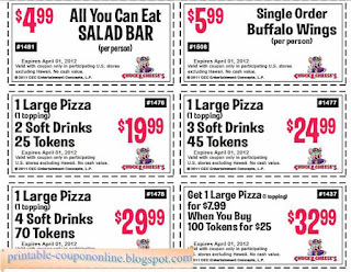 Free Printable Chuck E Cheese Coupons Free Printable Chuck E Cheese Coupons