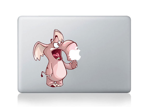 Pig Cartoon MacBook Pro Sticker 