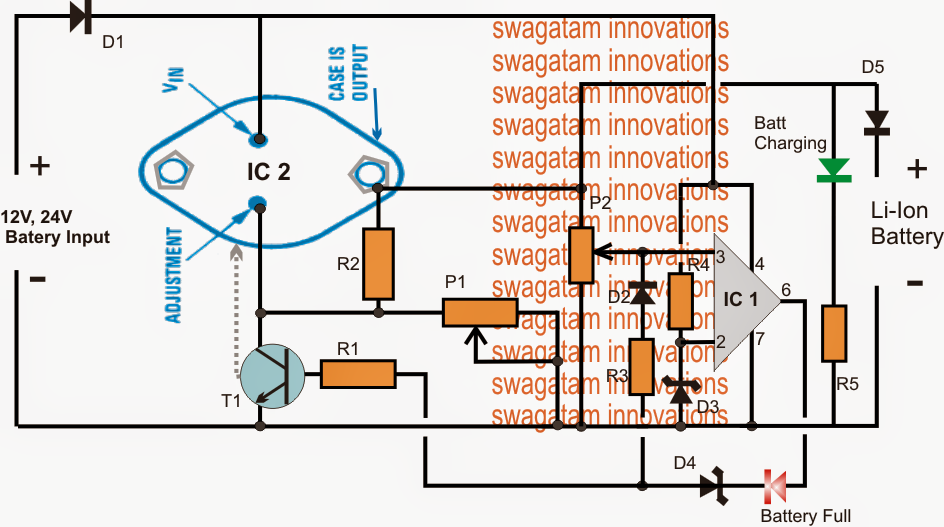 High Current Li-ion Battery Charger Circuit - Electronic Circuit ...