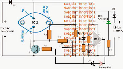 Easy Electronic Circuits: 5 Amp Li-ion Charger circuit