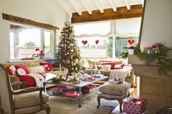 Decorate a living room for Christmas &#8211; 25 inspirations
