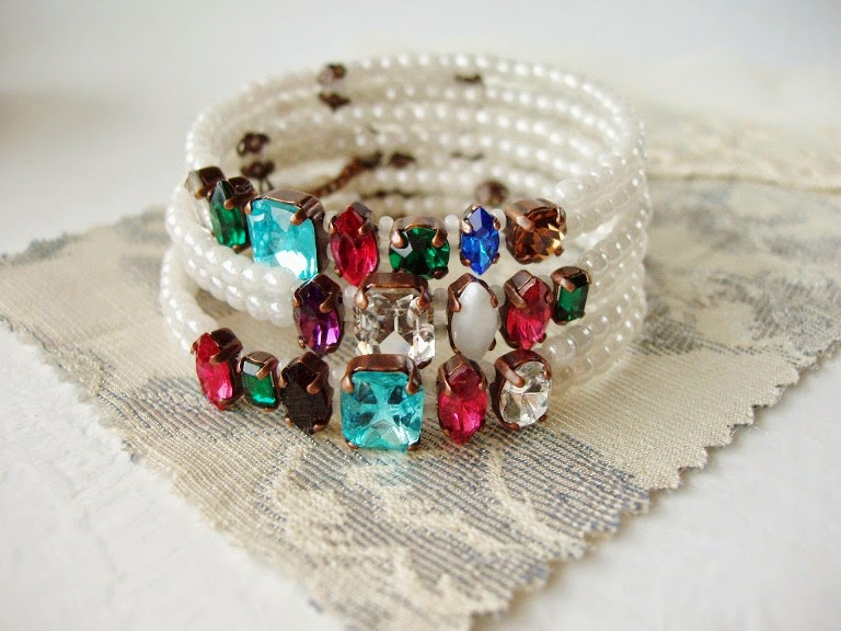stacking jewelry vintage acrostic amethyst aquamarine opal ruby emerald diamond crystal