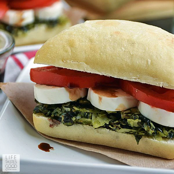 Caprese Sandwich Recipe | by Life Tastes Good