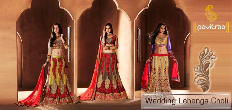 Buy the Wedding Sarees And Lehenga Cholis now....!