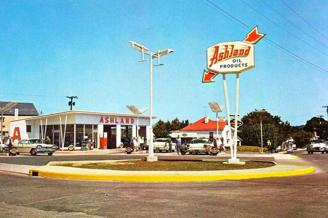 MOTORCYCLE 74: The Golden age of gas stations