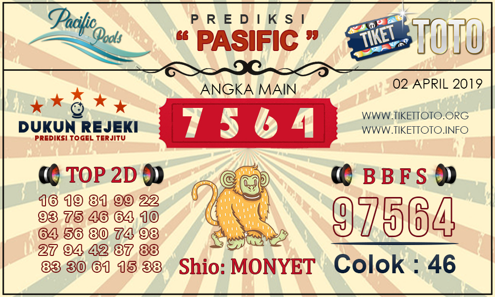 Prediksi Togel PASIFIC TIKETTOTO 02 APRIL 2019