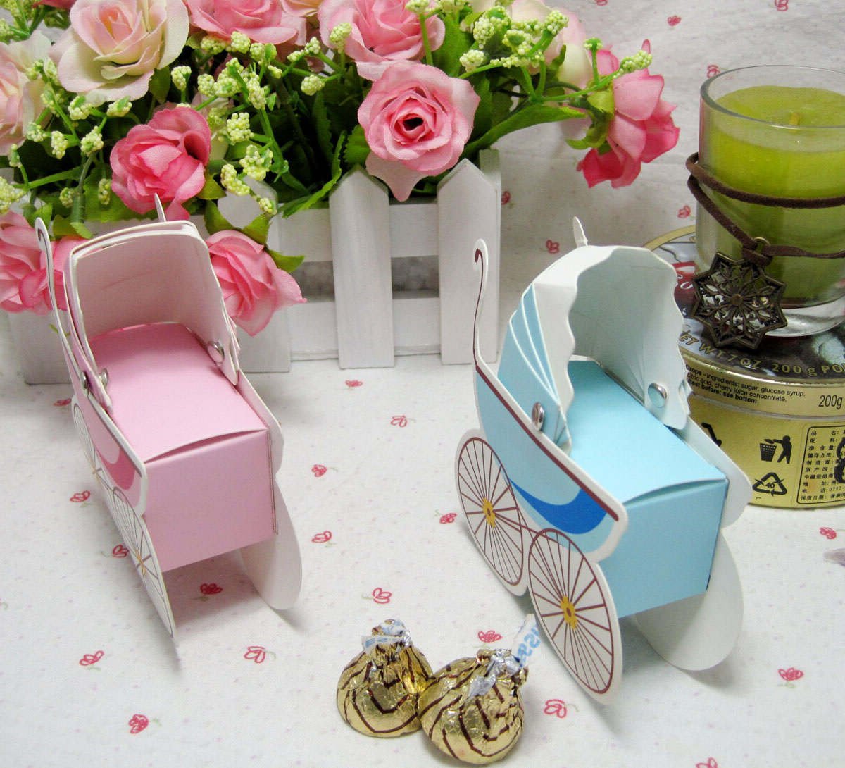 HAMOgift Favor Box Stroller for baby shower
