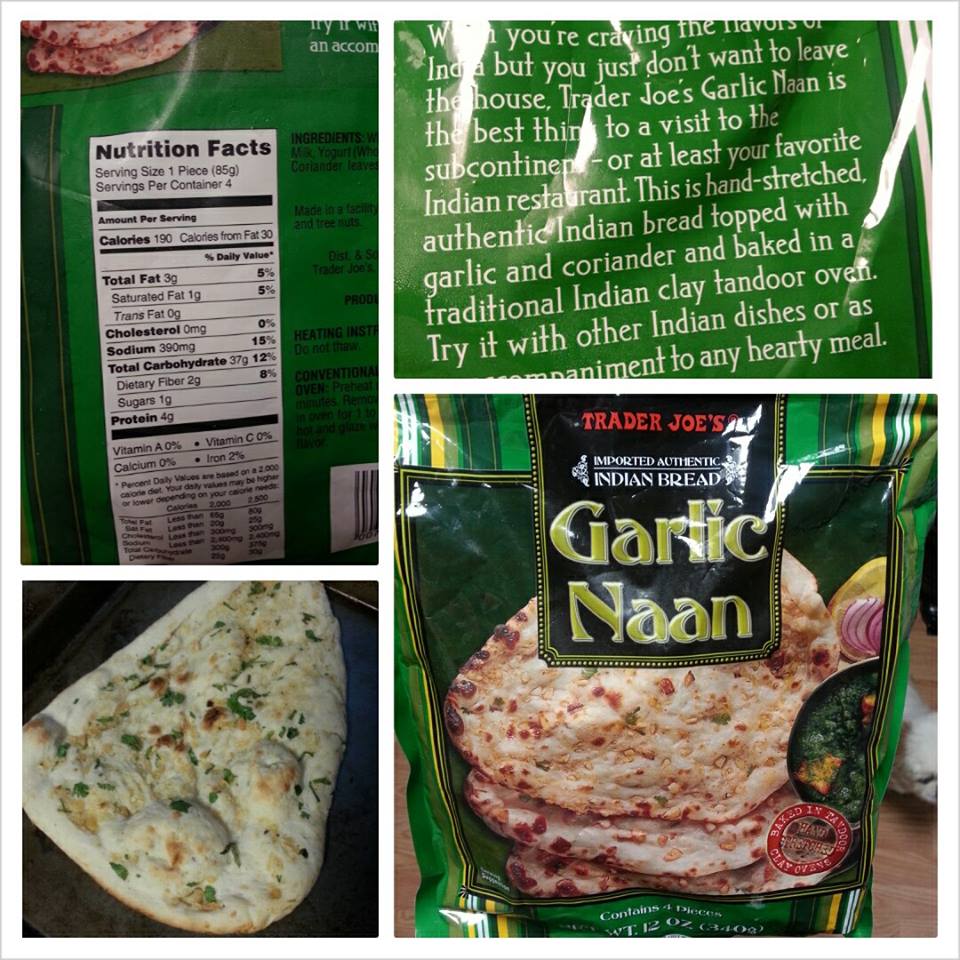 Shannon's Lightening the Load Trader Joe’s Garlic Naan