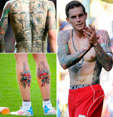 Daniel Agger tattoo Daniel Agger tattoo