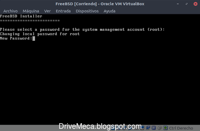 Creamos una contraseña para la cuenta root Creamos una contraseña para la cuenta root