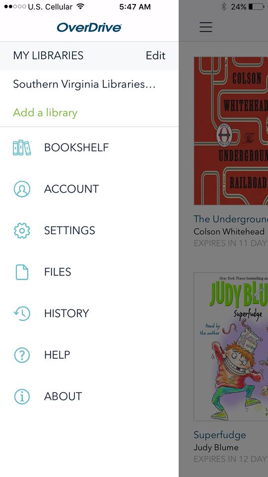 Check Out Free EBooks & Audio Books with the Overdrive App via Your