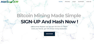 Cara Mining / Menambang Bitcoin Gratis di Hashter.io