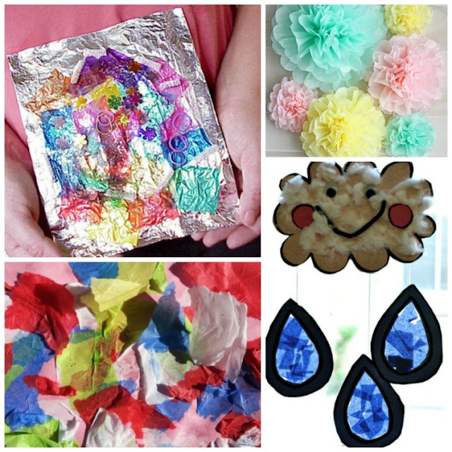 Beautiful Tissue Paper Crafts For Kids | What Can We Do With Paper And Glue