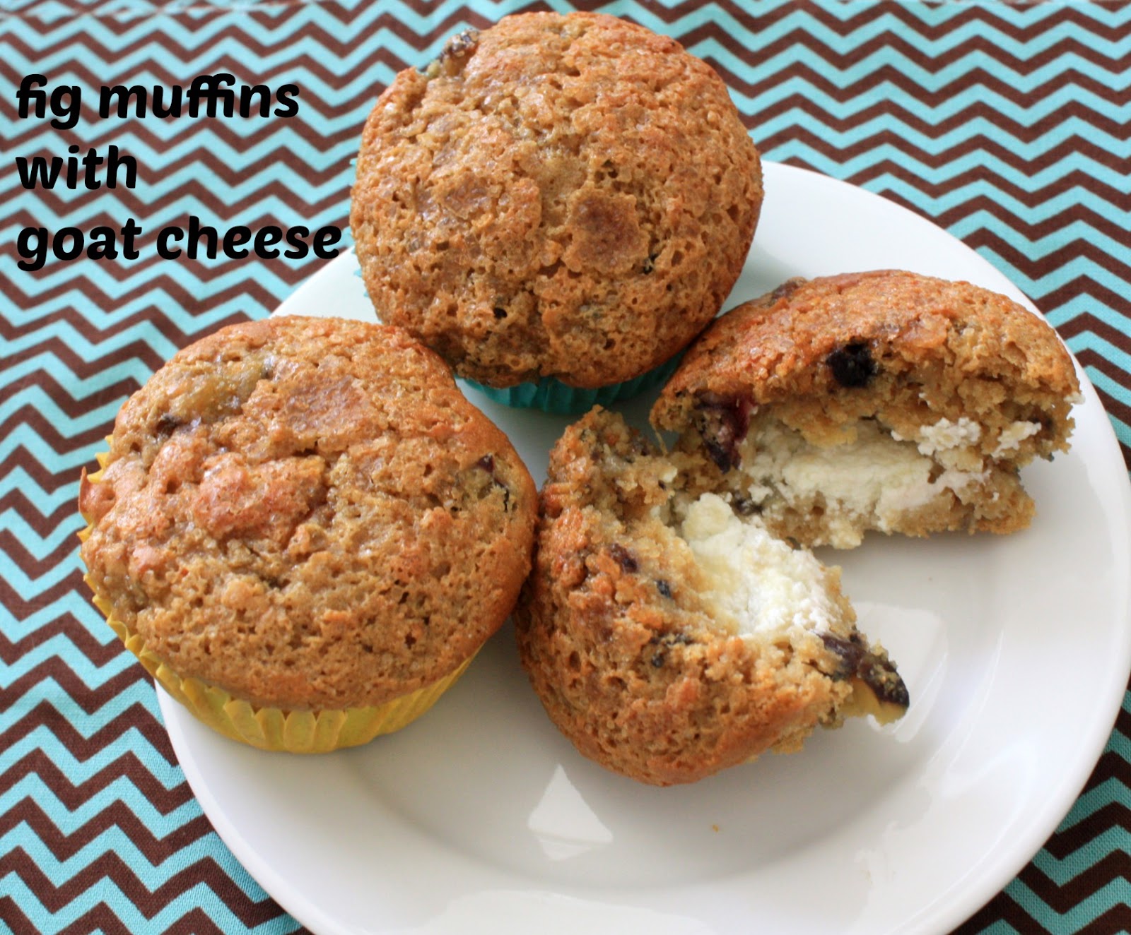 Emerald Rice Cooking fig muffins with goat cheese