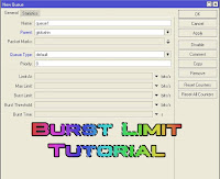 laresawoo mikrotik Tutorial Burst Limit Pada Mikrotik