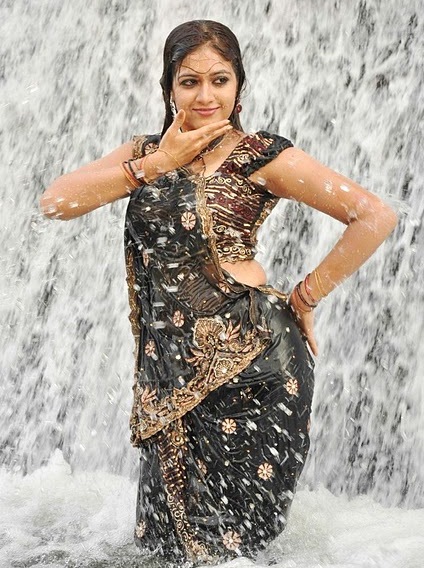 Meghana Raj Black Saree Latest Hd Hot Wallpaper Actress New Photo 