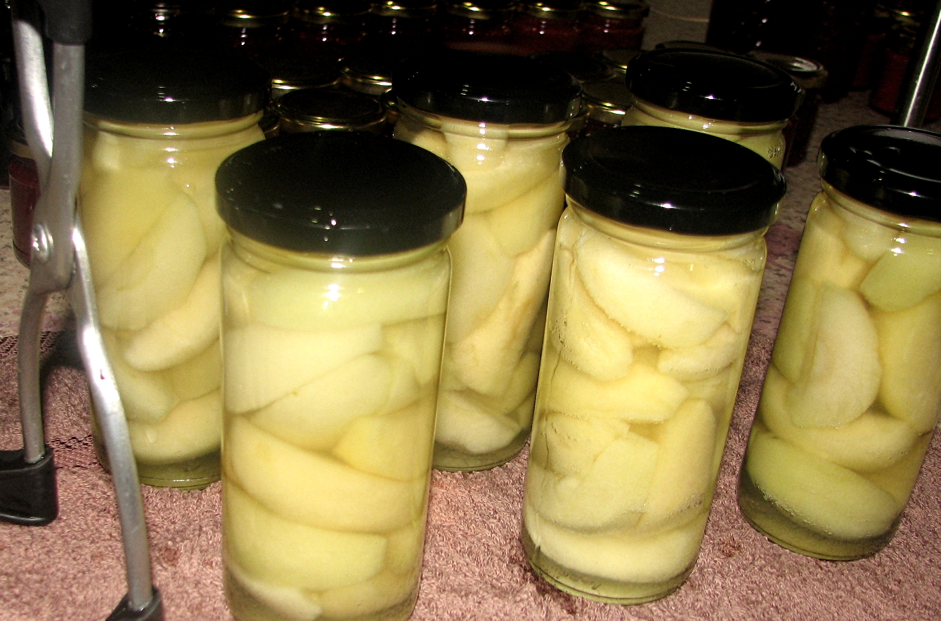 Food Preserving Bottled Apples