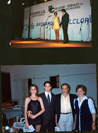 Arriba : Festival de Tango de Gral. Belgrano , abajo: con Alejandra Gutti y Juan Carlos Copes