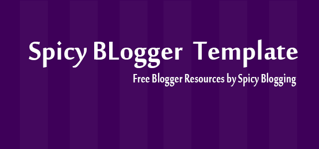 Spicy Blogger Template