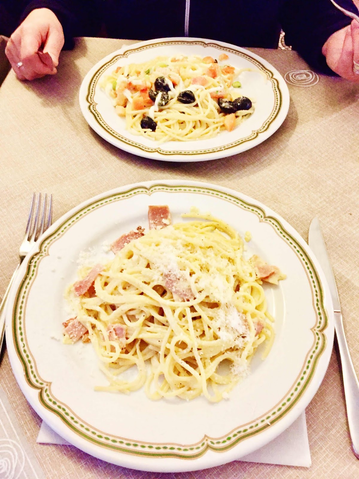 spaghetti alla Carbonara at L'Angoletto Romano
