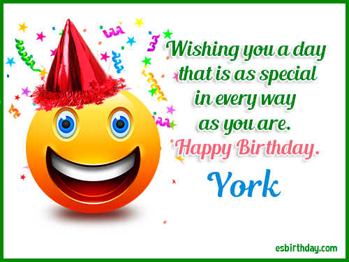 York Happy birthday York Happy birthday