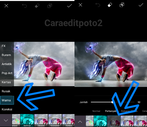 Cara Edit Foto Light Effect Picsart Android