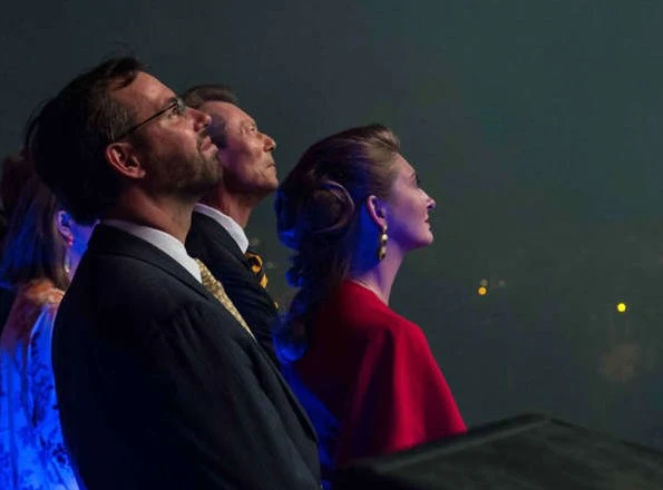 Grand Duchess Maria Teresa, Grand Duke Henri, Prince Guillaume and Princess Stephanie of Luxembourg