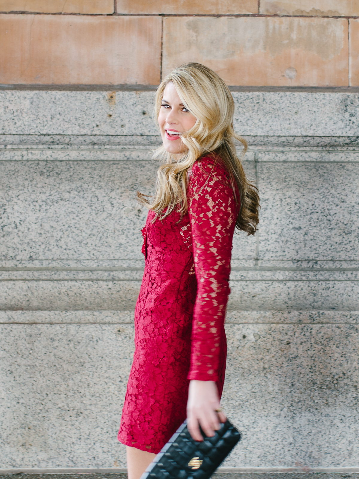 Summer Wind Red Lace Dress for the Holidays