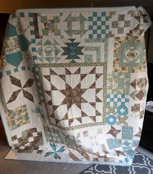 182 Day Solstice Quilt by Becky Wills Jacobsen, The Free Patterns designed by Pat Sloan
