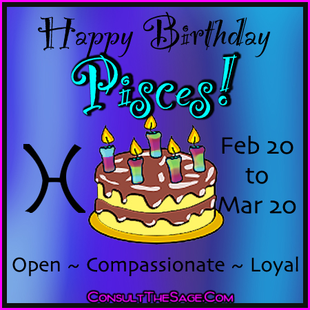 Pisces happy birthday Pisces happy birthday