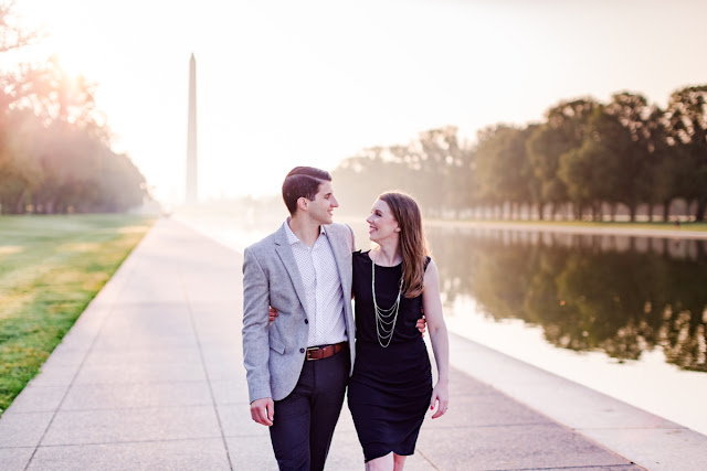 Lincoln Memorial Engagement Session photographed by Maryland Wedding Photographer Heather Ryan Photography