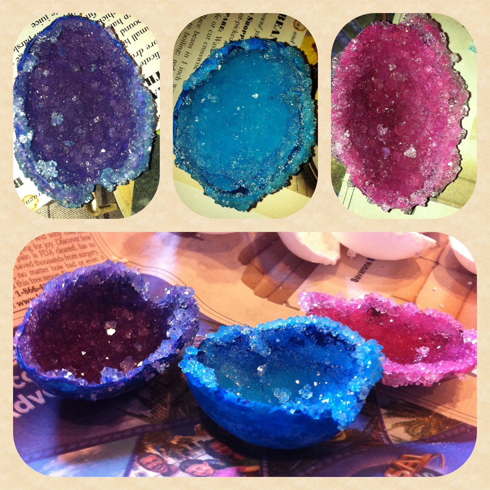Life is Delicious Crystal Egg Geodes