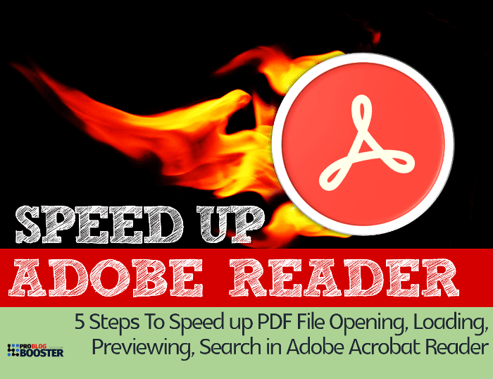 Speed up PDF File Opening Speed up PDF File Opening