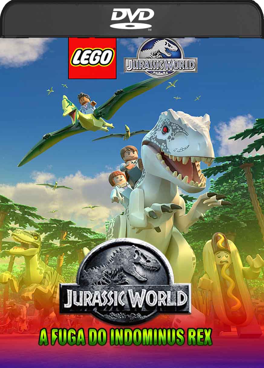Lego Jurassic World A Fuga do Indominous Rex (2016) DVD-R Oficial Lego Jurassic World A Fuga do Indominous Rex (2016) DVD-R Oficial