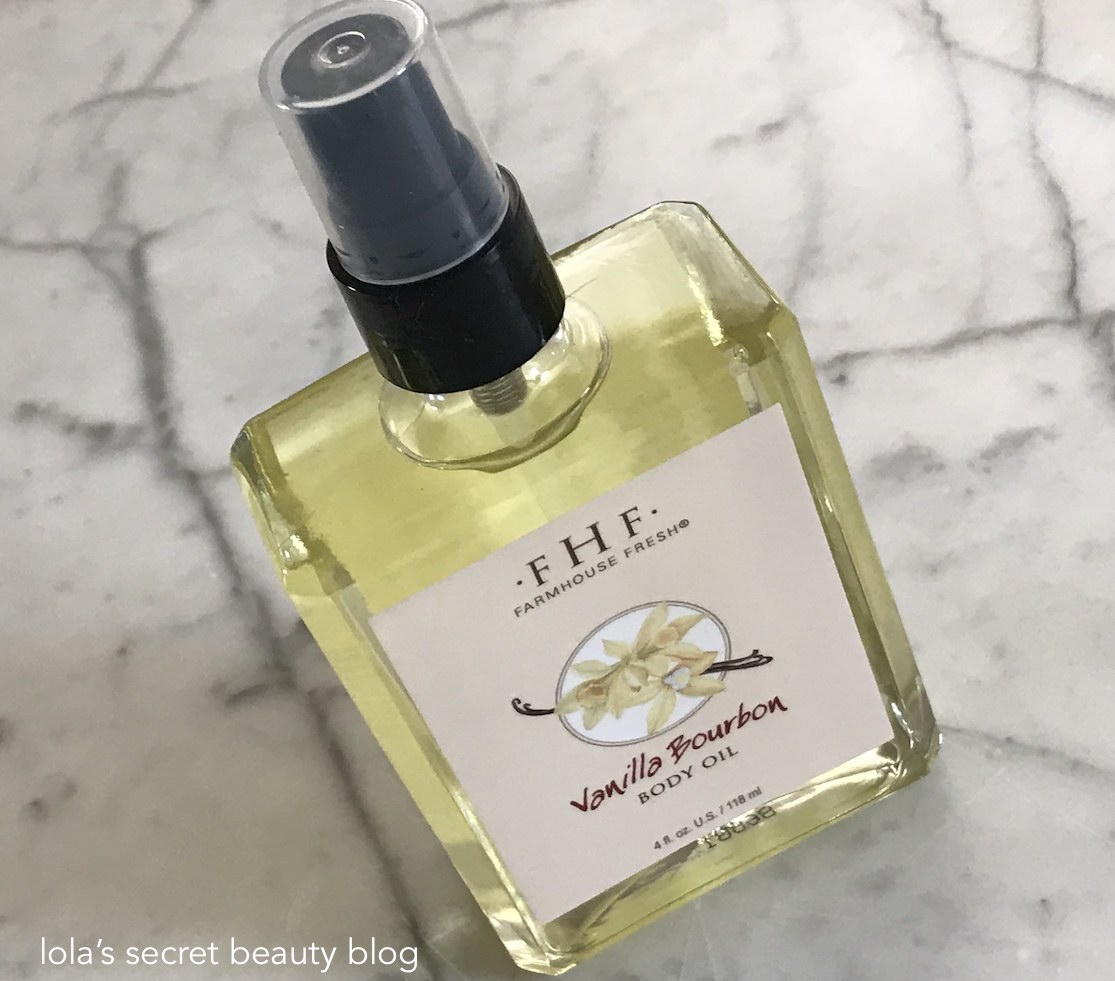 lola's secret beauty blog Farmhouse Fresh Vanilla Bourbon Body Oil